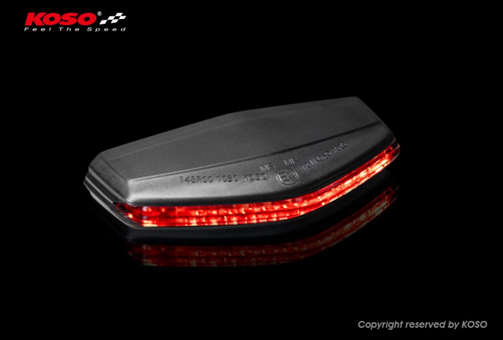 KOSO LED tail light GT-06 (red glass) E-tested