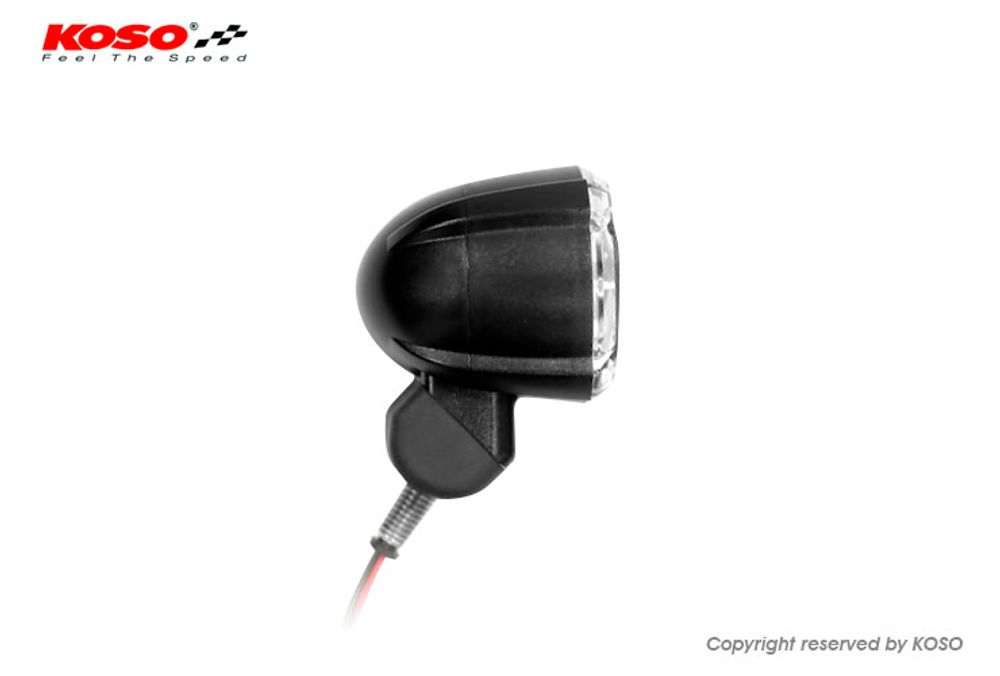 LED Rücklicht mit Bremslichtfunktion, GT-02S Klares Glas E-geprüft mit Halter