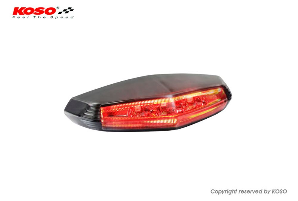 KOSO LED taillight GT-01 (smoked glass) E-tested