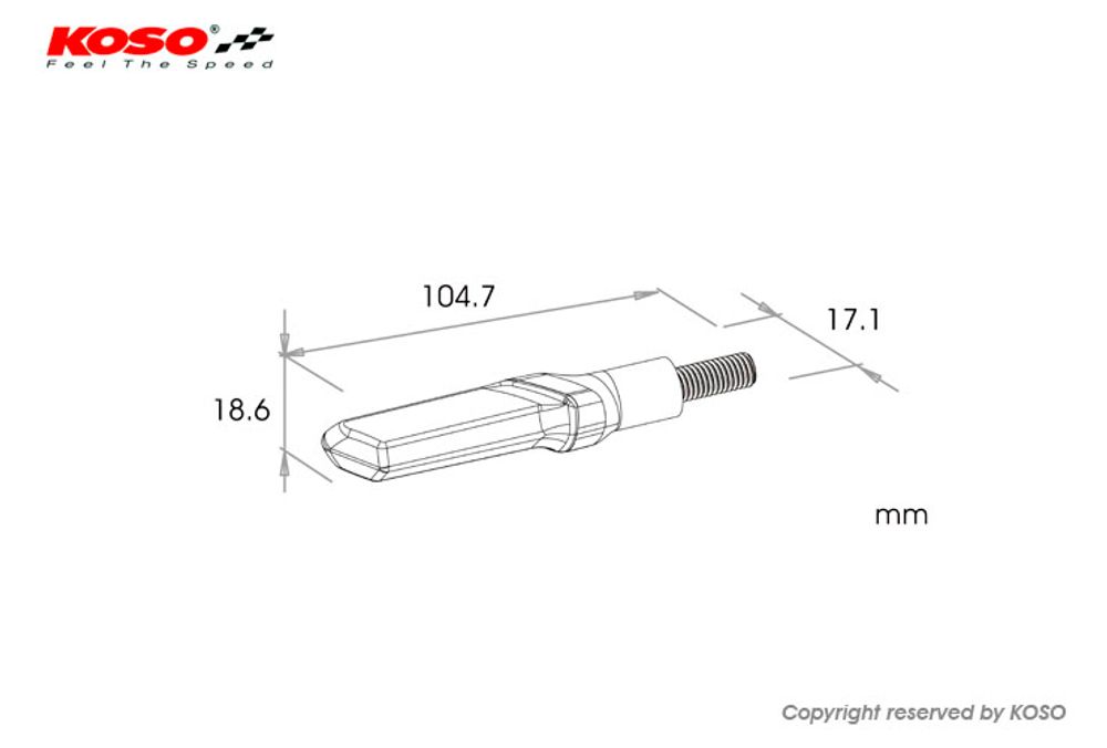 GW-02 indicators, E-approved, pair (2 pieces)