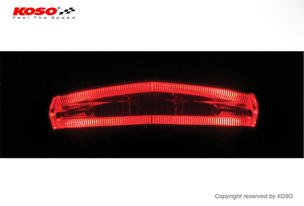KOSO LED taillight GT-01 (smoked glass) E-tested