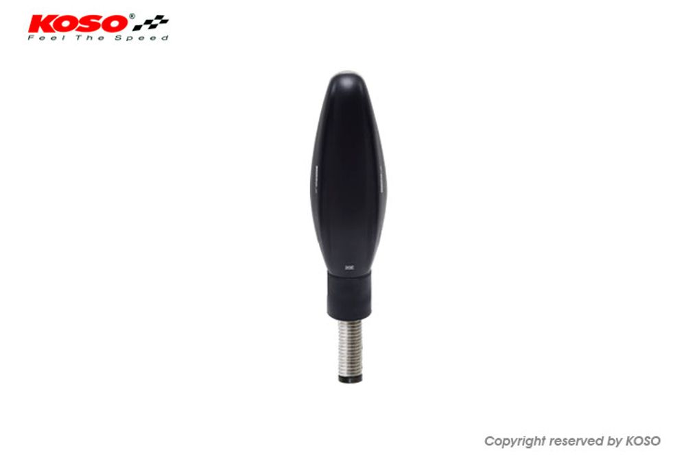 KOSO LED indicator Sonic with taillight + brake light function, matt black, E-tested