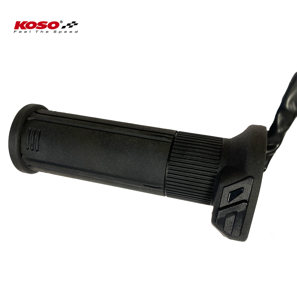 HG 13 heated grips 7/8 inch + 1 inch L=120mm (HG-13 with integrated switch) - black