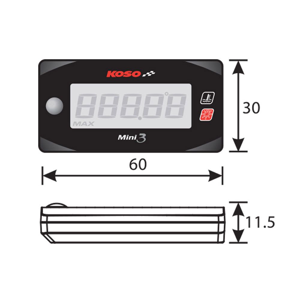 Mini 3 Aussentemperaturanzeige