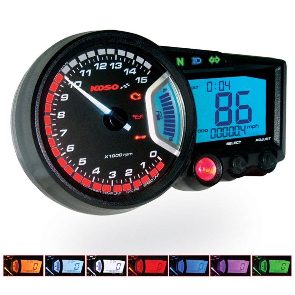 GP style Speedometer RX2 | E-Zeichen geprüft / ABE