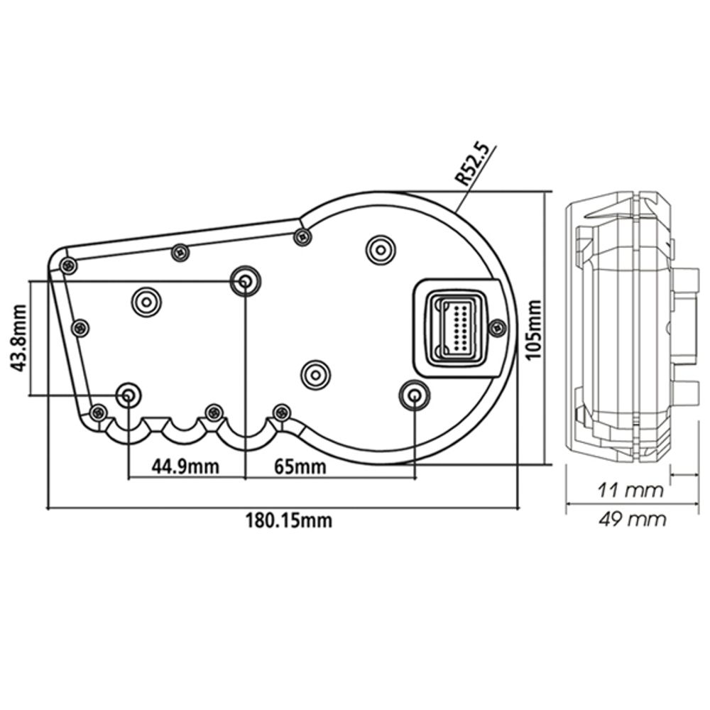 GP style Speedometer RX2 | E-Zeichen geprüft / ABE
