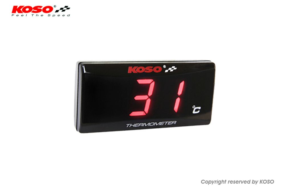 Thermometer SUPER SLIM rot