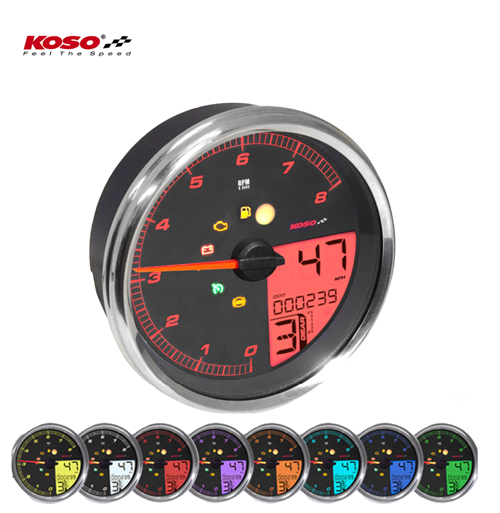 HD-05 Meter für Harley Davidson (2004 - 2013 Modelle) silberner Rand