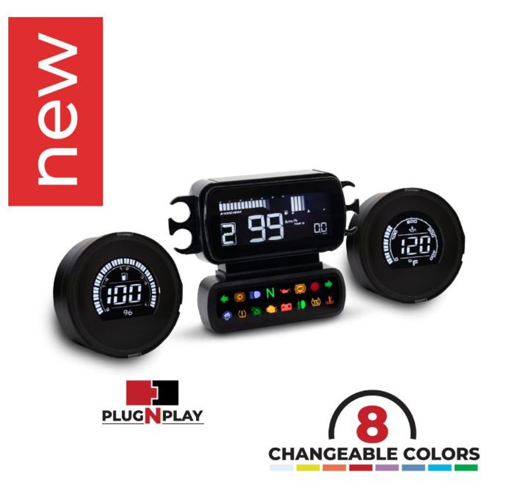 KOSO D2 Multifunktions Meter passend für HD Baggers 2014-2023