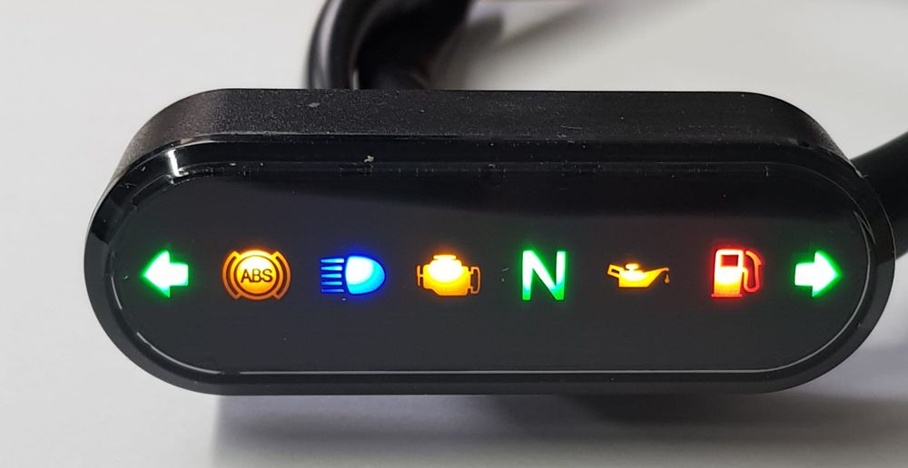 Koso indicator light display