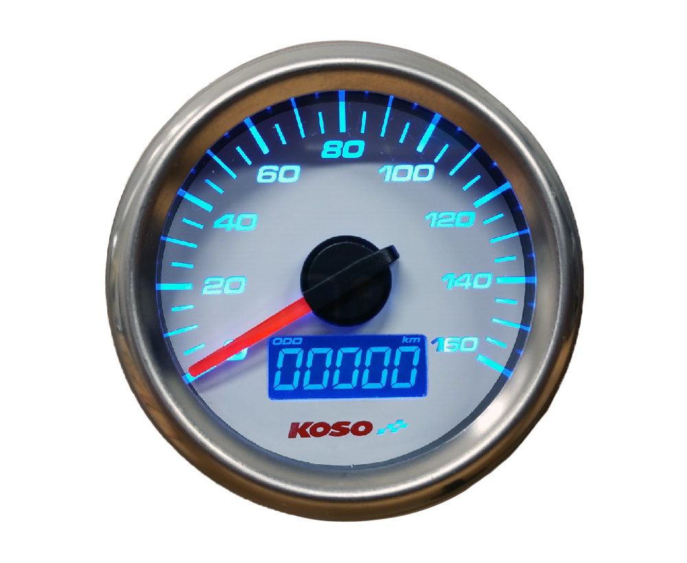Anleitung D48 GP Style Tachometer (max 160 kmh / mph, ODO, Trip) weiss, externer Knopf