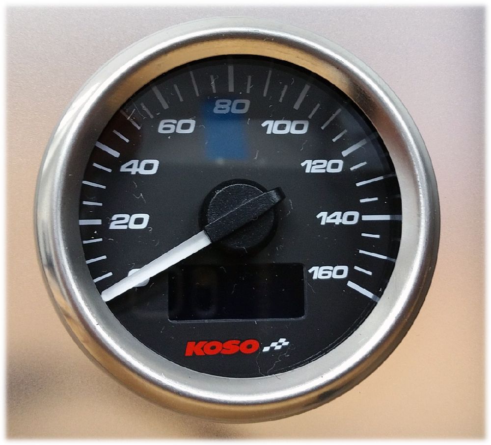 Anleitung D48 mini Tachometer, Tankanzeige, Kilometer- / Tageskilometerzähler, max. 160 km/h + mph e