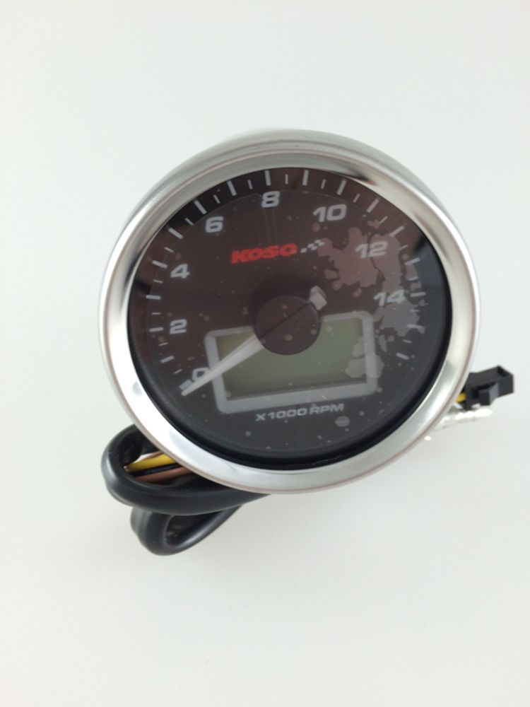 D55 GP Style Tachometer/Thermometer (max. 16000 rpm / max. 150 degrees C / black)