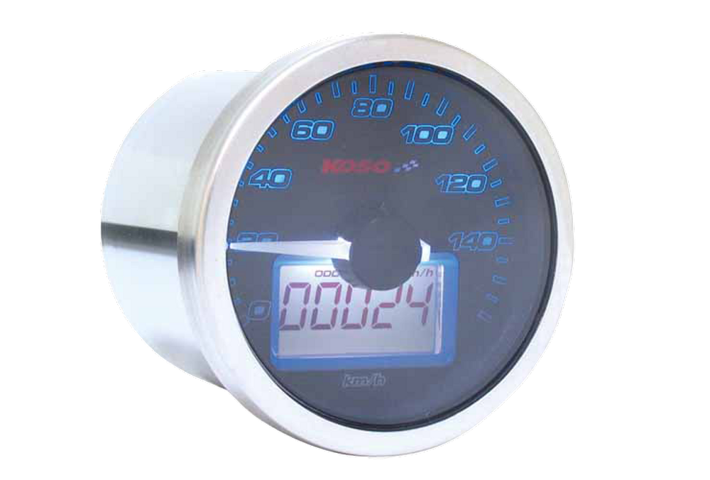 Anleitung D55 Eclipse Style Tachometer (max. 160 kmh + mph/ Trip + Odo/ schwarz)