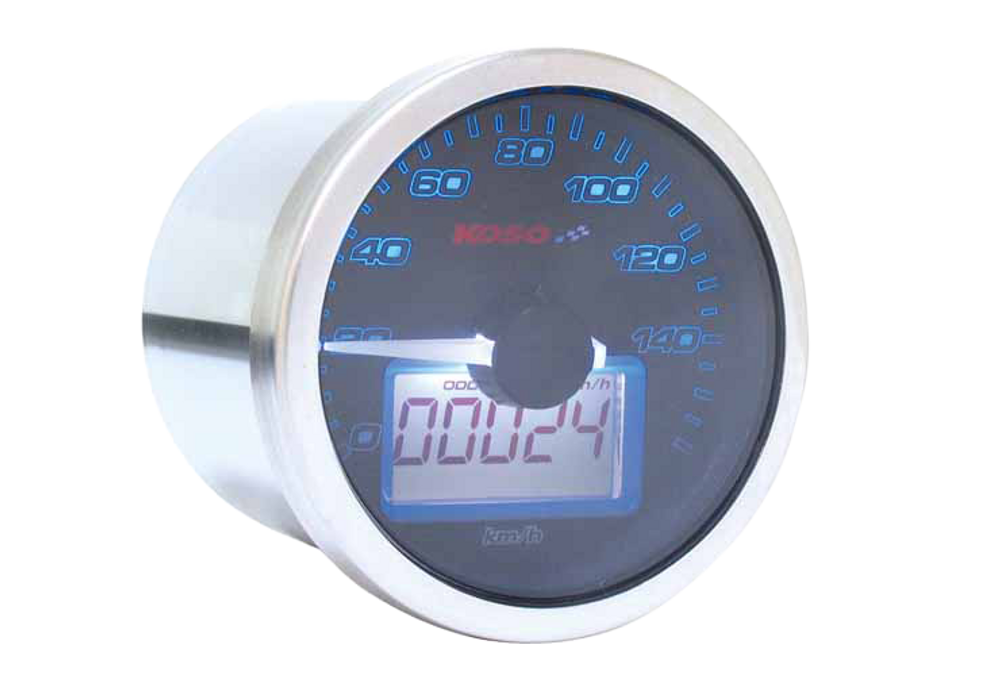 Anleitung D55 Eclipse Style Tachometer (max. 160 kmh + mph/ Trip + Odo/ schwarz)