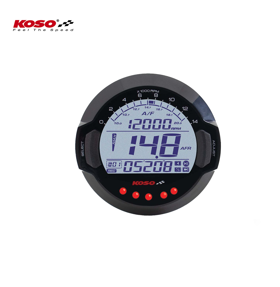 Koso DL-03A air-fuel ratio gauge with BOSCH® LSU 4.9 sensor