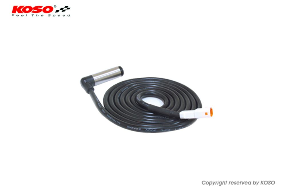 Koso speed sensor 4000mm (active, white plug)