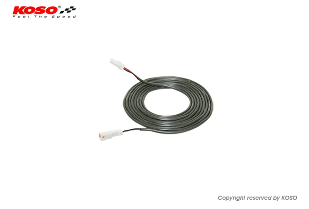Kabel fuer Temperatursensor 1 Meter, (weisser Stecker)