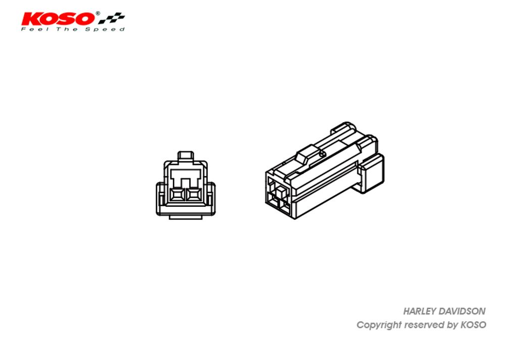 Indicator adapter cable type F (Harley Davidson)