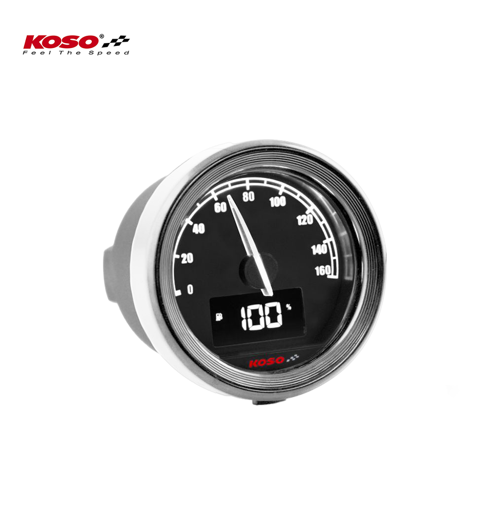 KOSO D48 TNT-05 Tachometer 160 km/H mph ABE chrom
