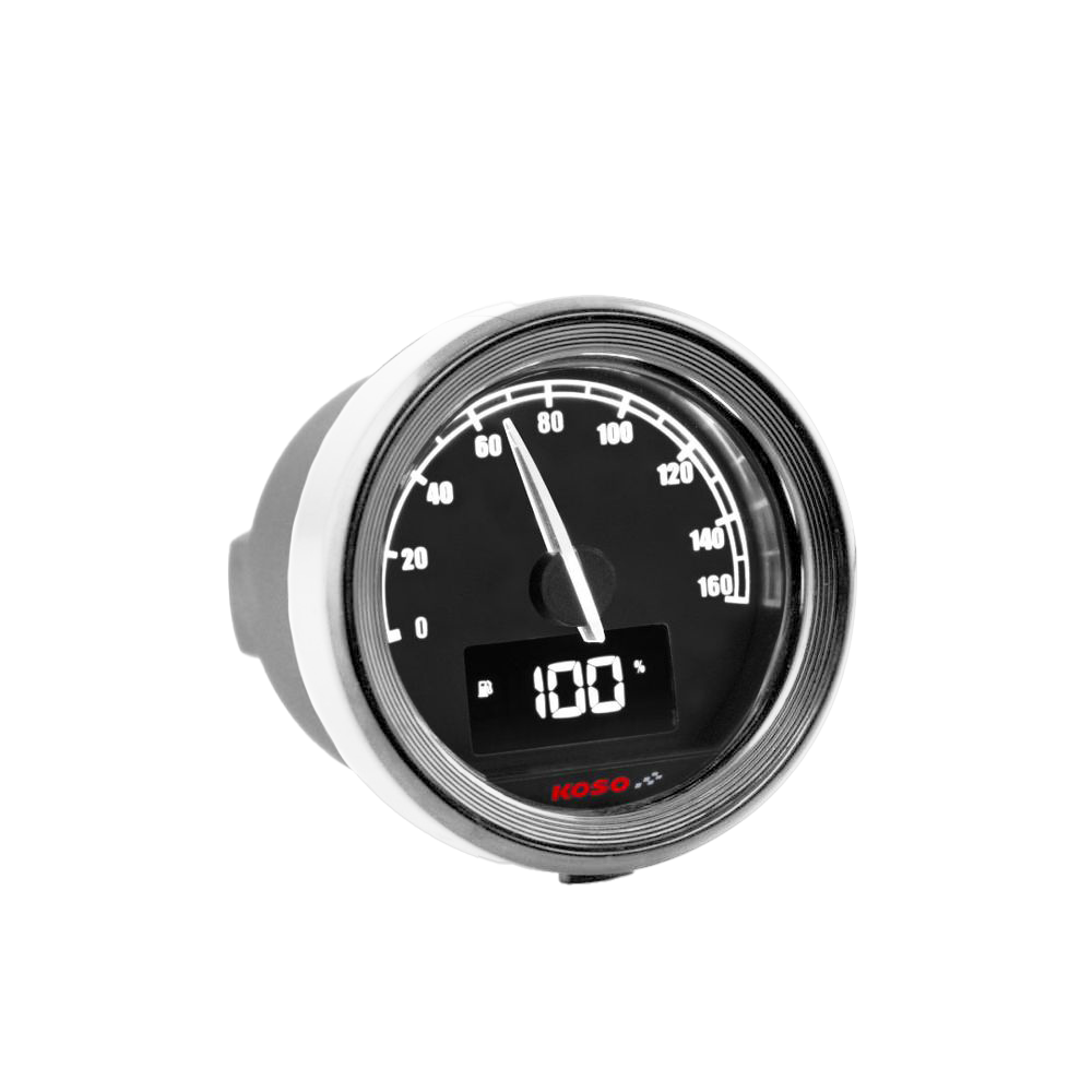 KOSO D48 TNT-05 Tachometer 160 km/H mph ABE chrom