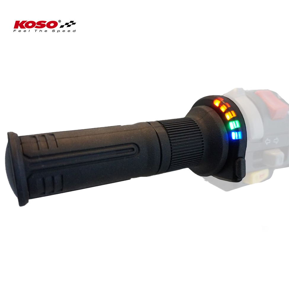 Heated grips 7/8 inch + 1 inch L=120mm K-Type switch - black left replacement