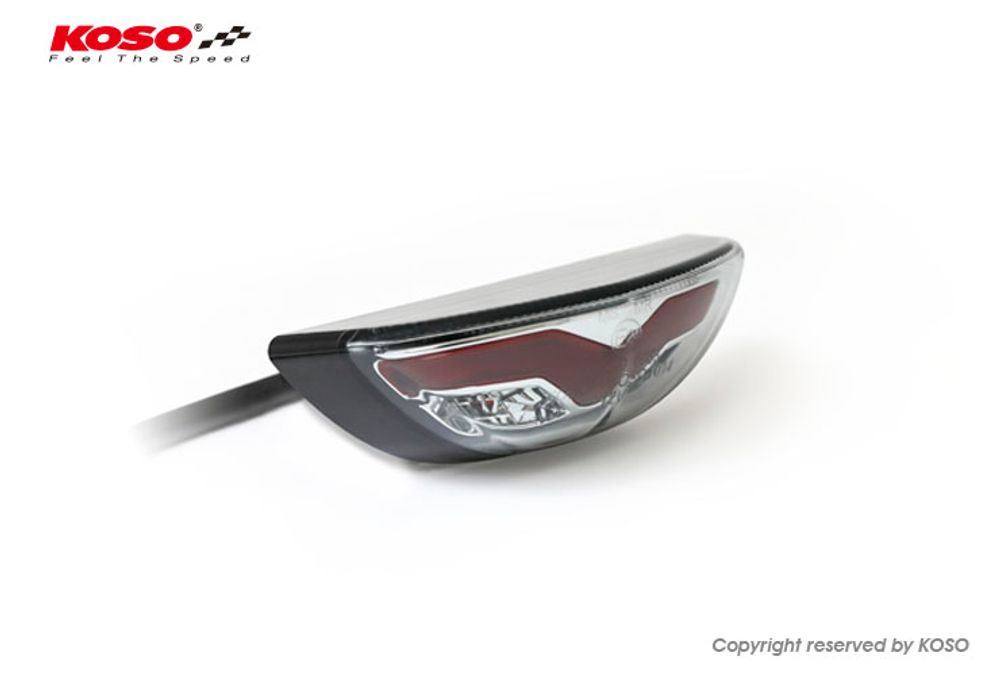 KOSO LED-Ruecklicht GT-03 (smoke lens Glas) mit Bremslicht E-geprüft