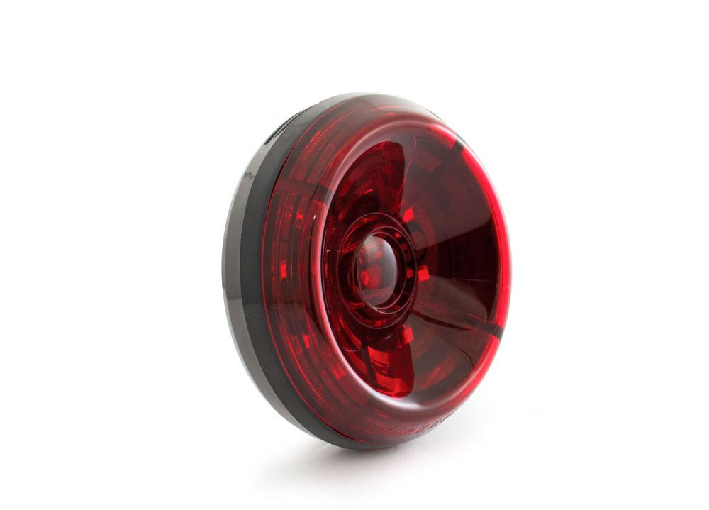 High-Power LED Rücklicht SOLAR (rotes Glas)