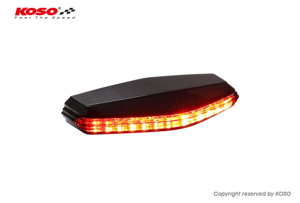 KOSO LED tail light GT-06 (red glass) E-tested