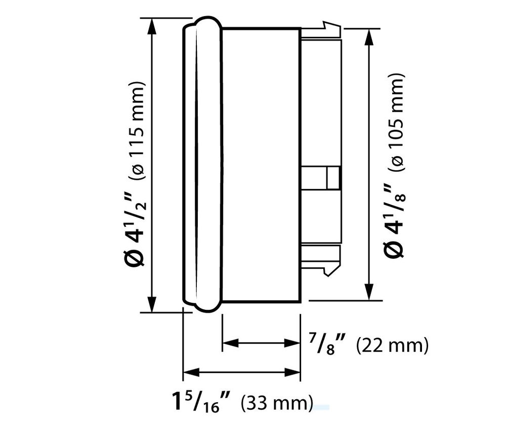 HD-05 Meter for Harley Davidson (2004 - 2013 models) black rim