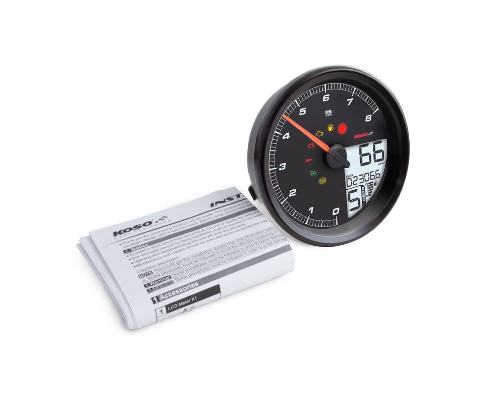 HD-05 Meter für Harley Davidson (2004 - 2013 Modelle) schwarzer Rand