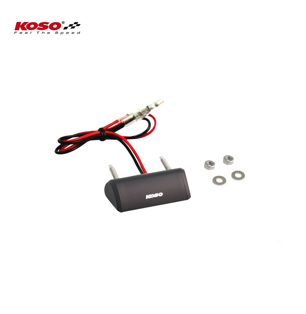 LED Nummernschildbeleuchtung, Drop (schwarz) E-geprüft