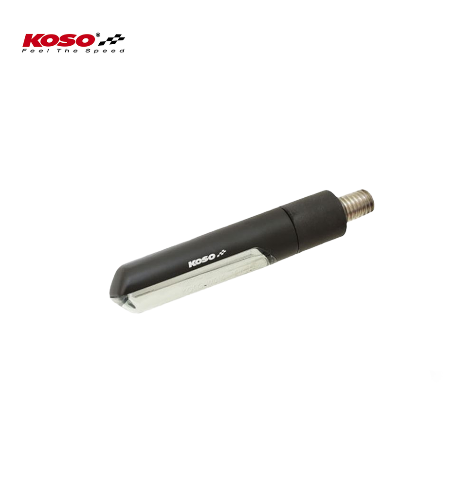 Koso LED indicator ELECTRO E-tested with running light function (black body/smoked glass)