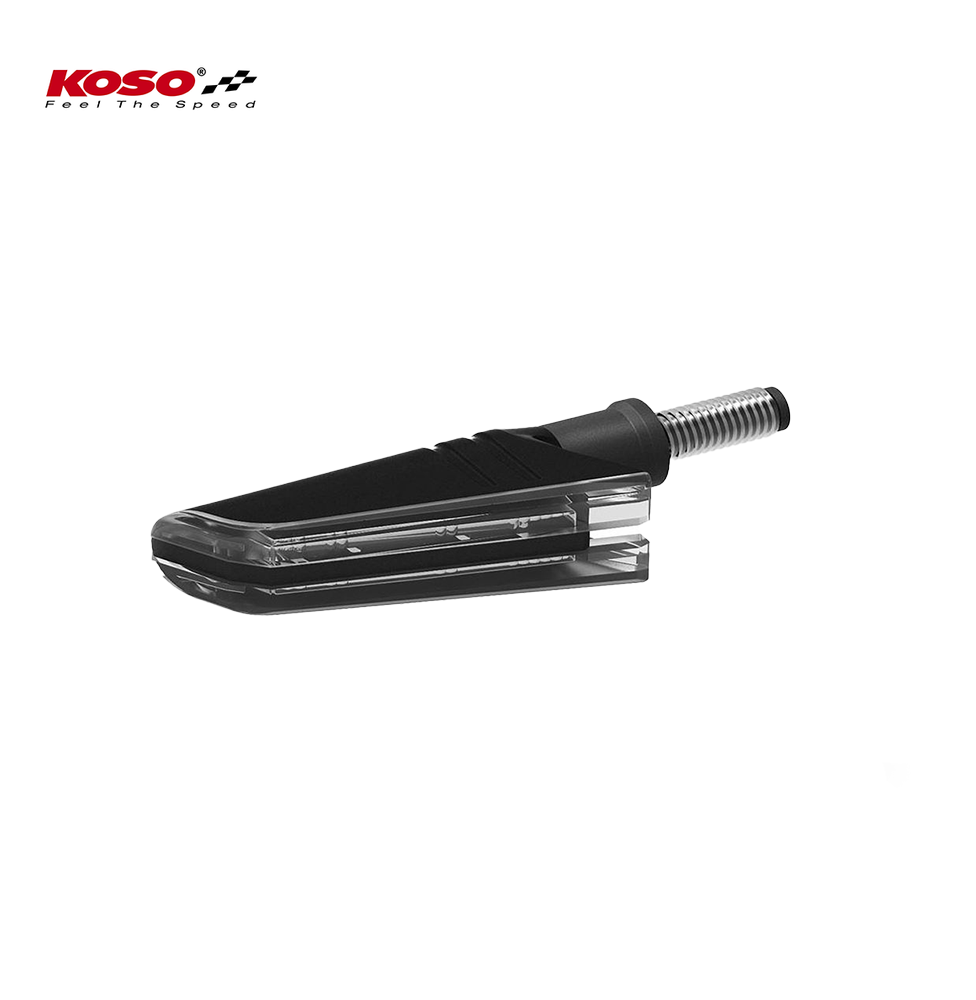 KOSO LED indicator Shadow, matt black E-tested