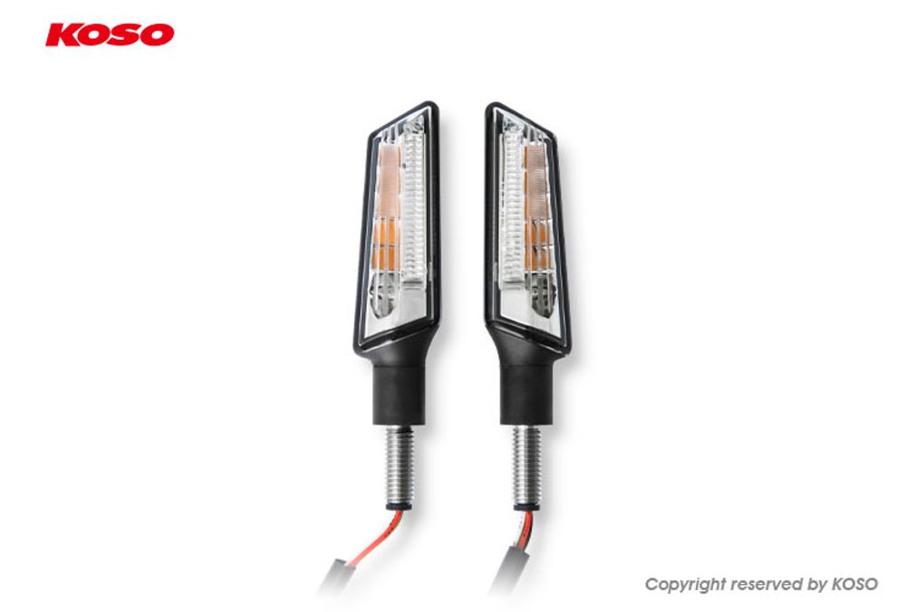 KOSO GW-03 LED direction indicator with intriguing rear light and brake light function
