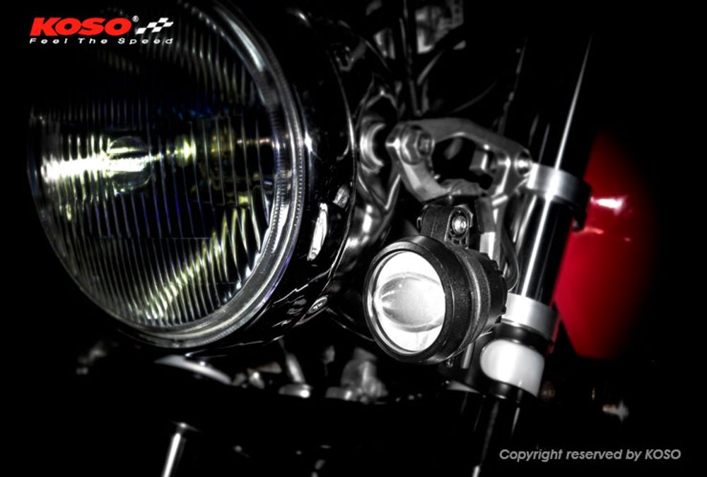 KOSO Aurora LED Nebelscheinwerfer schwarz E-geprüft