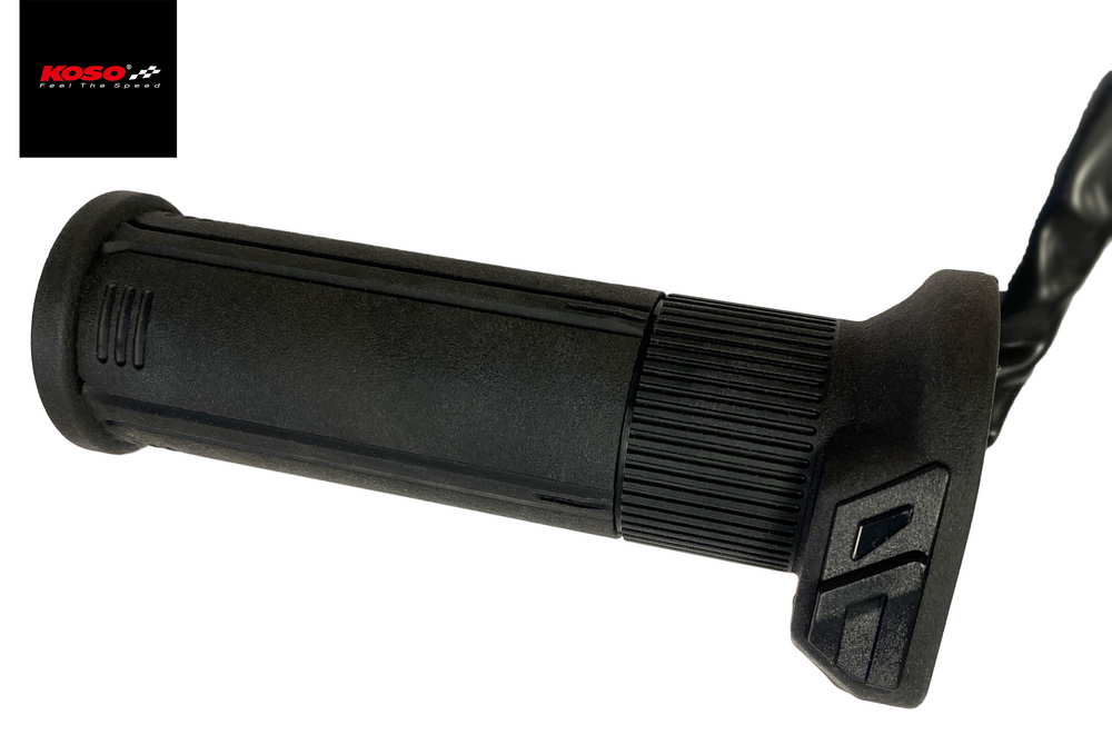 HG 13 heated grips 7/8 inch + 1 inch L=120mm (HG-13 with integrated switch) - black