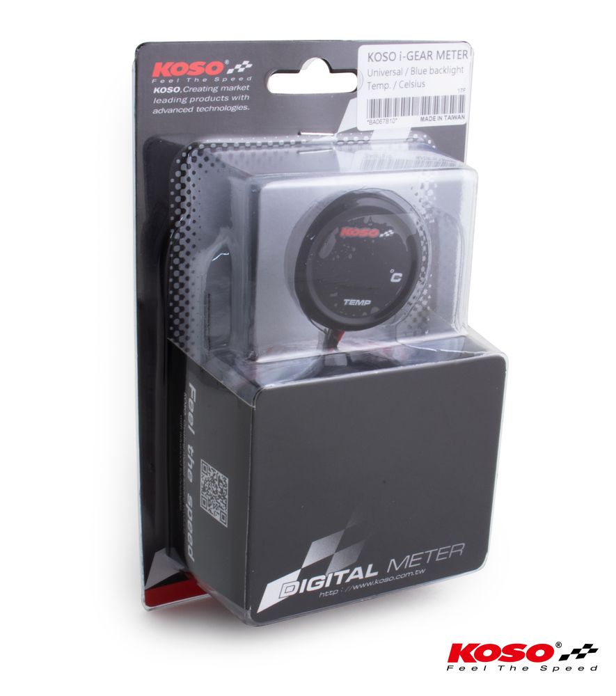 Koso Coin thermometer blue display