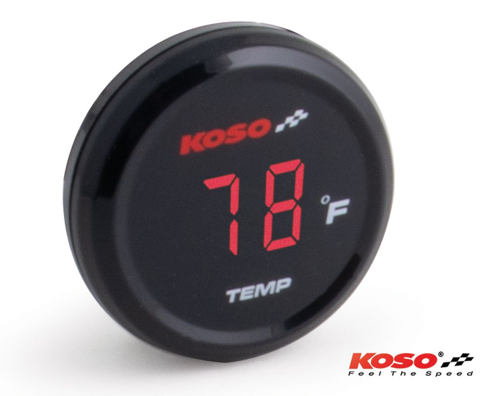 Koso Coin-Thermometer rote Anzeige