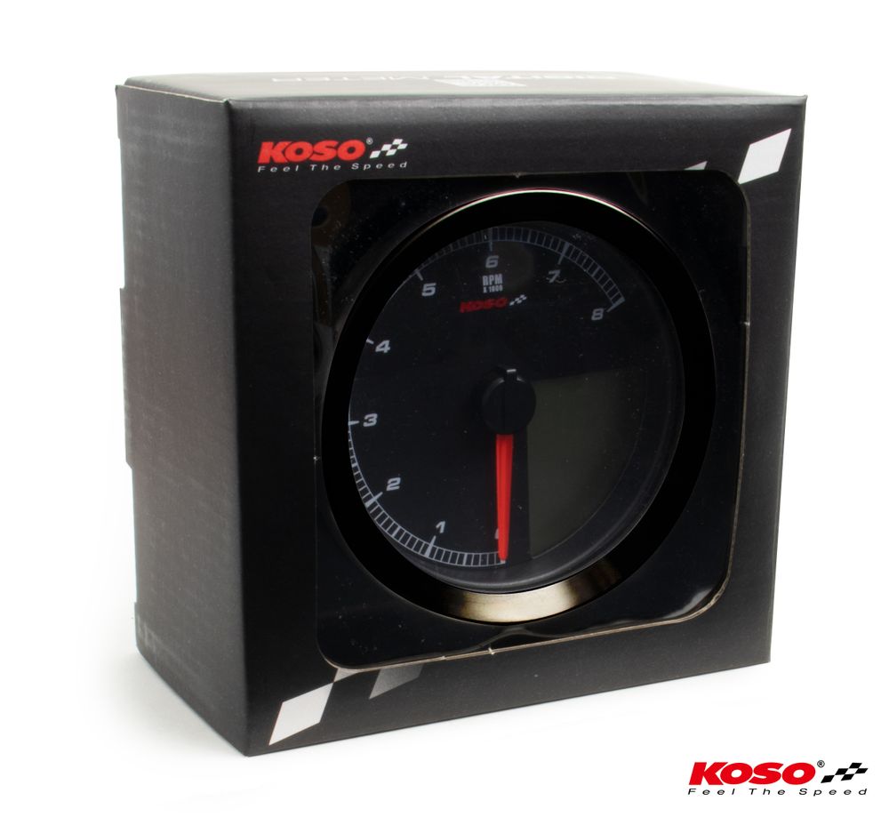 KOSO HD-01-04 für XL-883 & XL-1200 2014+ //Softail 2011+ // Dyna 2012+ schwarzer Rand