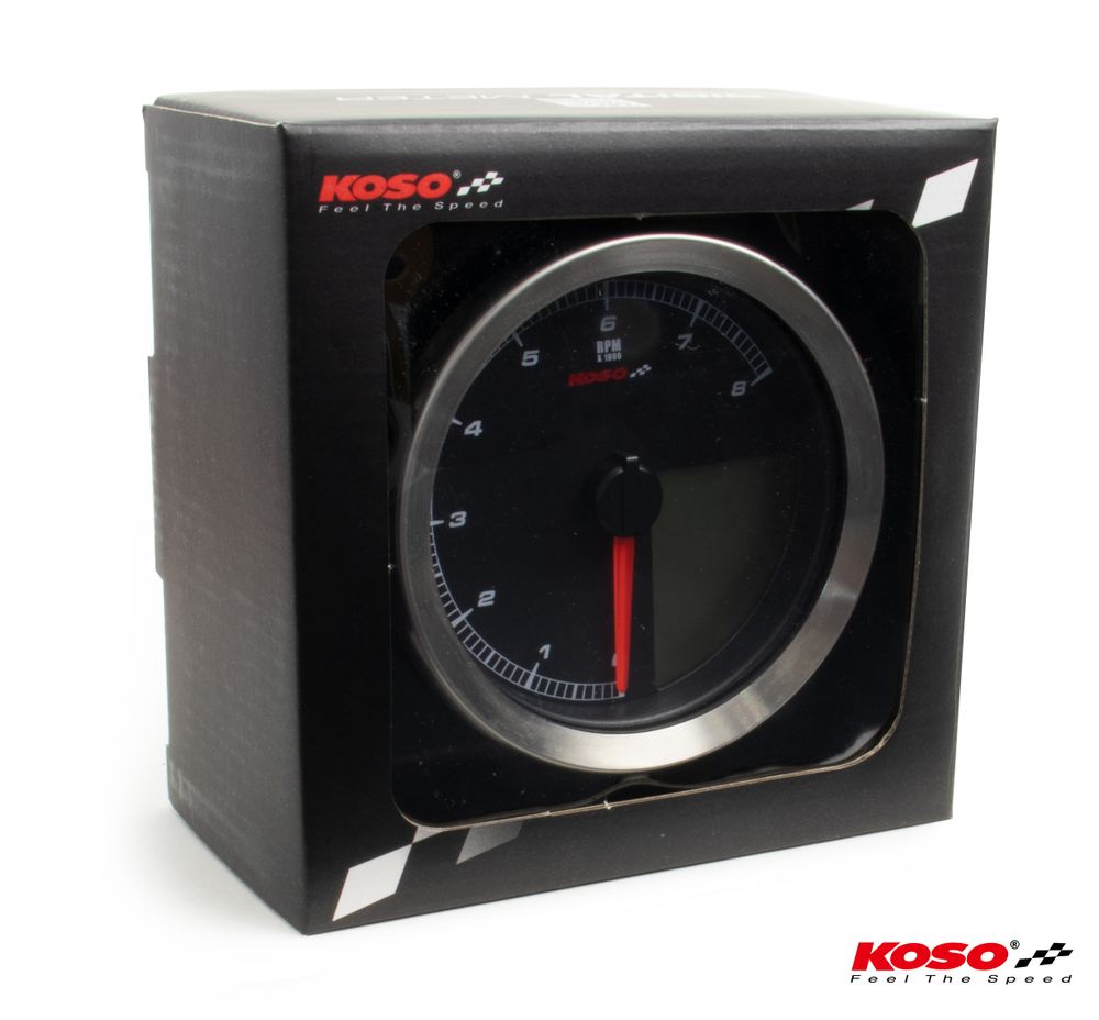 KOSO HD-01-04 für XL-883 & XL-1200 2014+ //Softail 2011+ // Dyna 2012+ silberner Rand