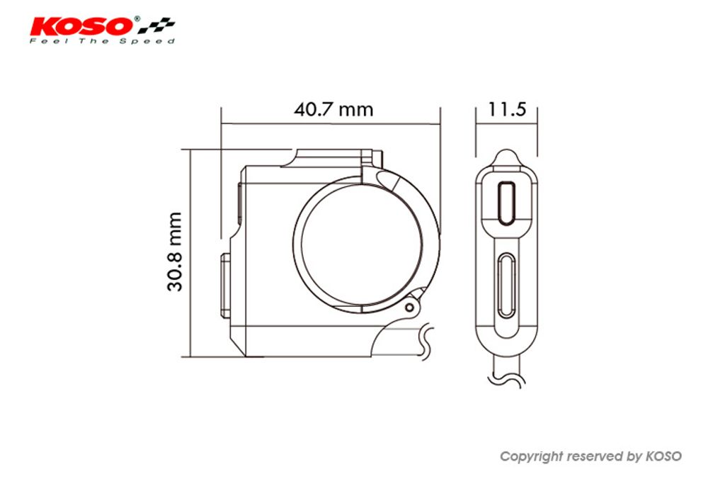 Heated Grip Switch J-Type/ Power Unit