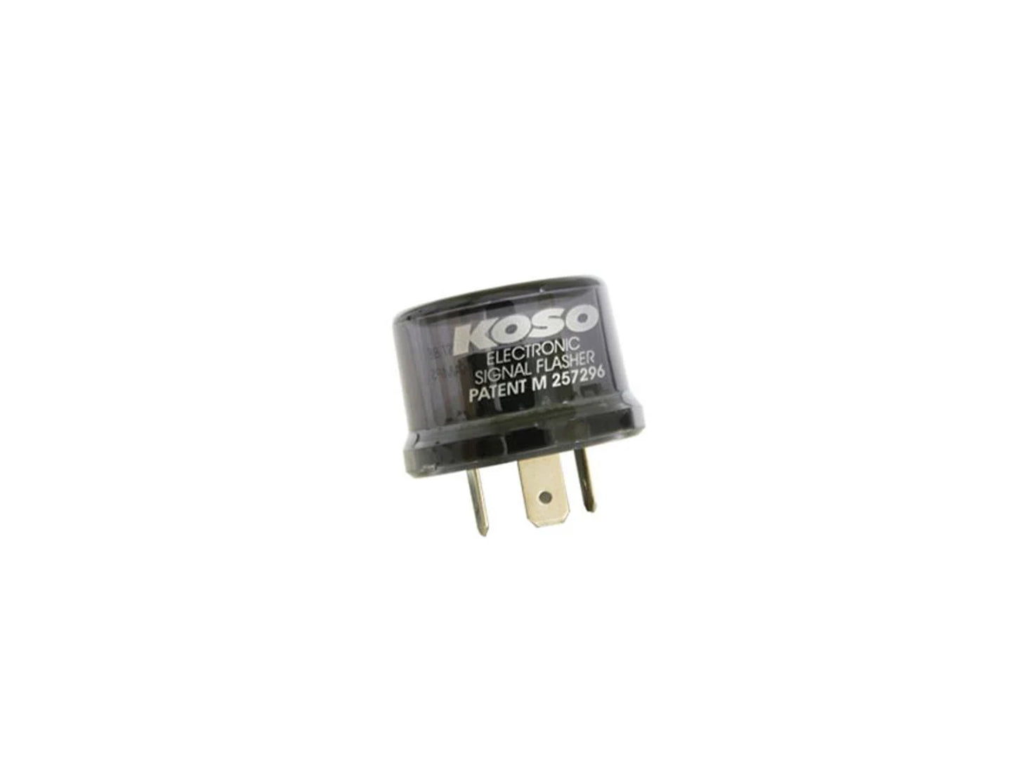 Indicator relay KOSO Digital, 12V, plug with 3 pins, incl. adapter, max. 15A, without acoustic signal