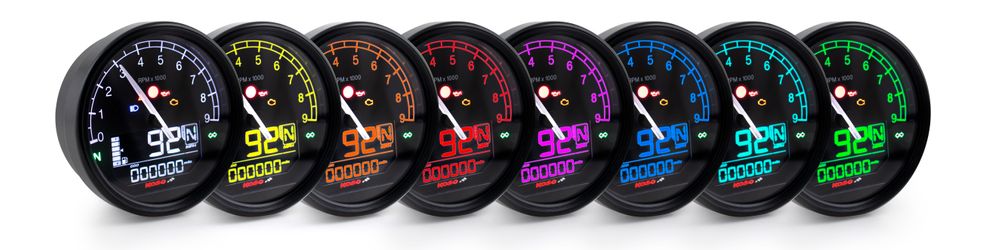 Koso D80 TNT-05 speedometer / tachometer Km/h, MPH ABE