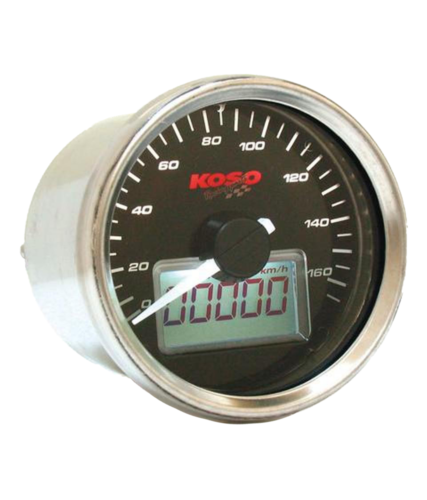 Anleitung für D55 GP Style Tachometer (max 160 km/h, schwarz, weiss beleuchtet)
