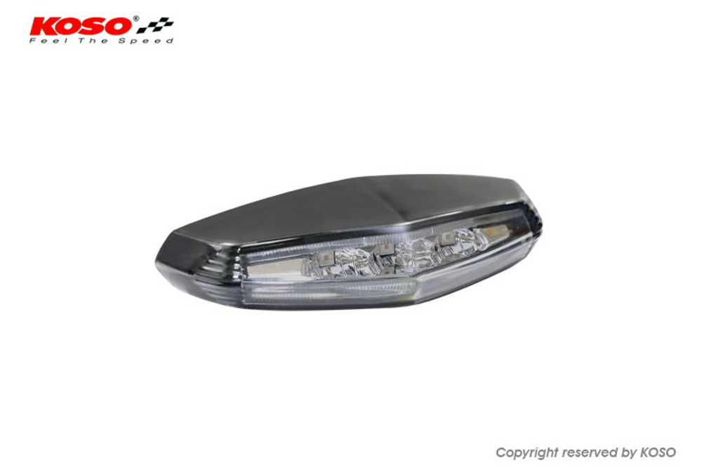 KOSO LED taillight GT-01 (smoked glass) E-tested