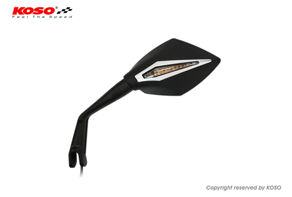 BLADE Style Spiegel (rechte Seite) mit integriertem Lauflicht Blinker