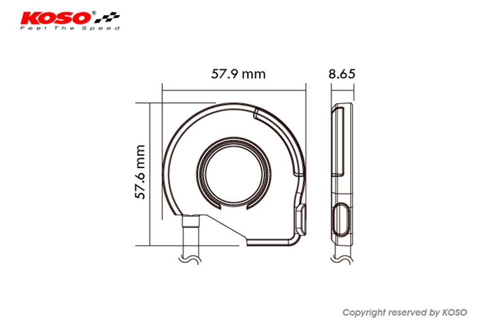 Heated grip switch K-type // 5 color levels