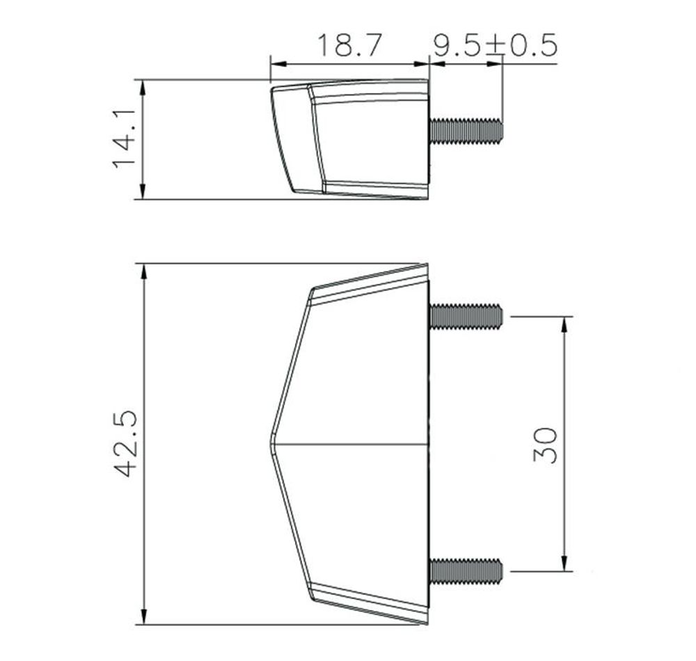 KOSO LED taillight Nano (tinted glass) E-tested