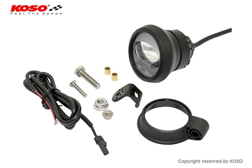 KOSO Aurora LED Nebelscheinwerfer schwarz E-geprüft